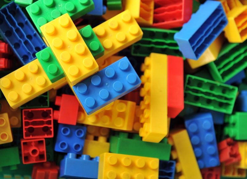Building with Legos is a great way to improve spatial awareness.